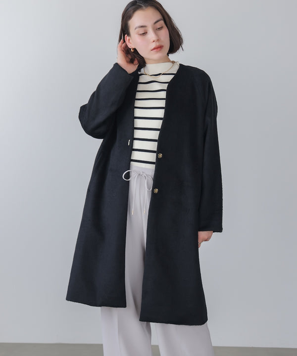 ライトシャギーウールロングコート