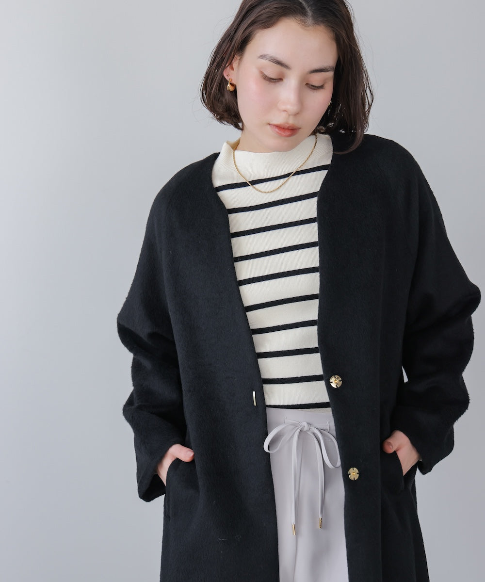 ライトシャギーウールロングコート