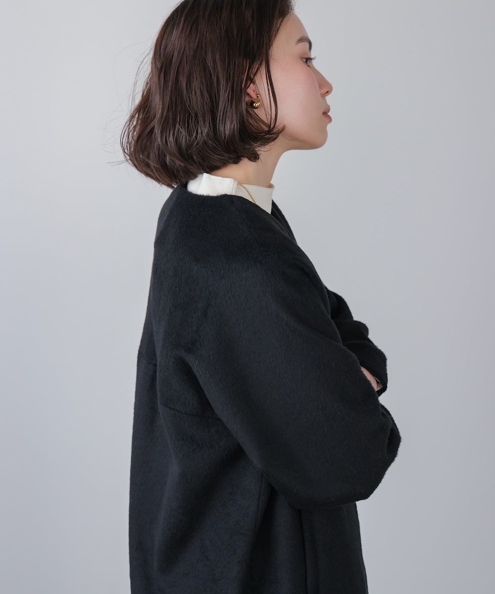 ライトシャギーウールロングコート