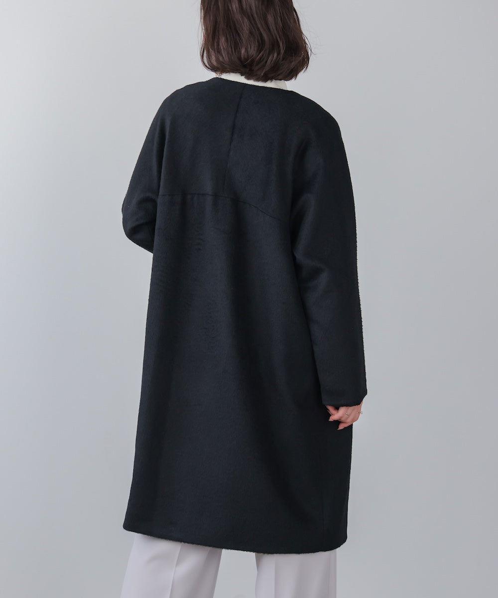 ライトシャギーウールロングコート