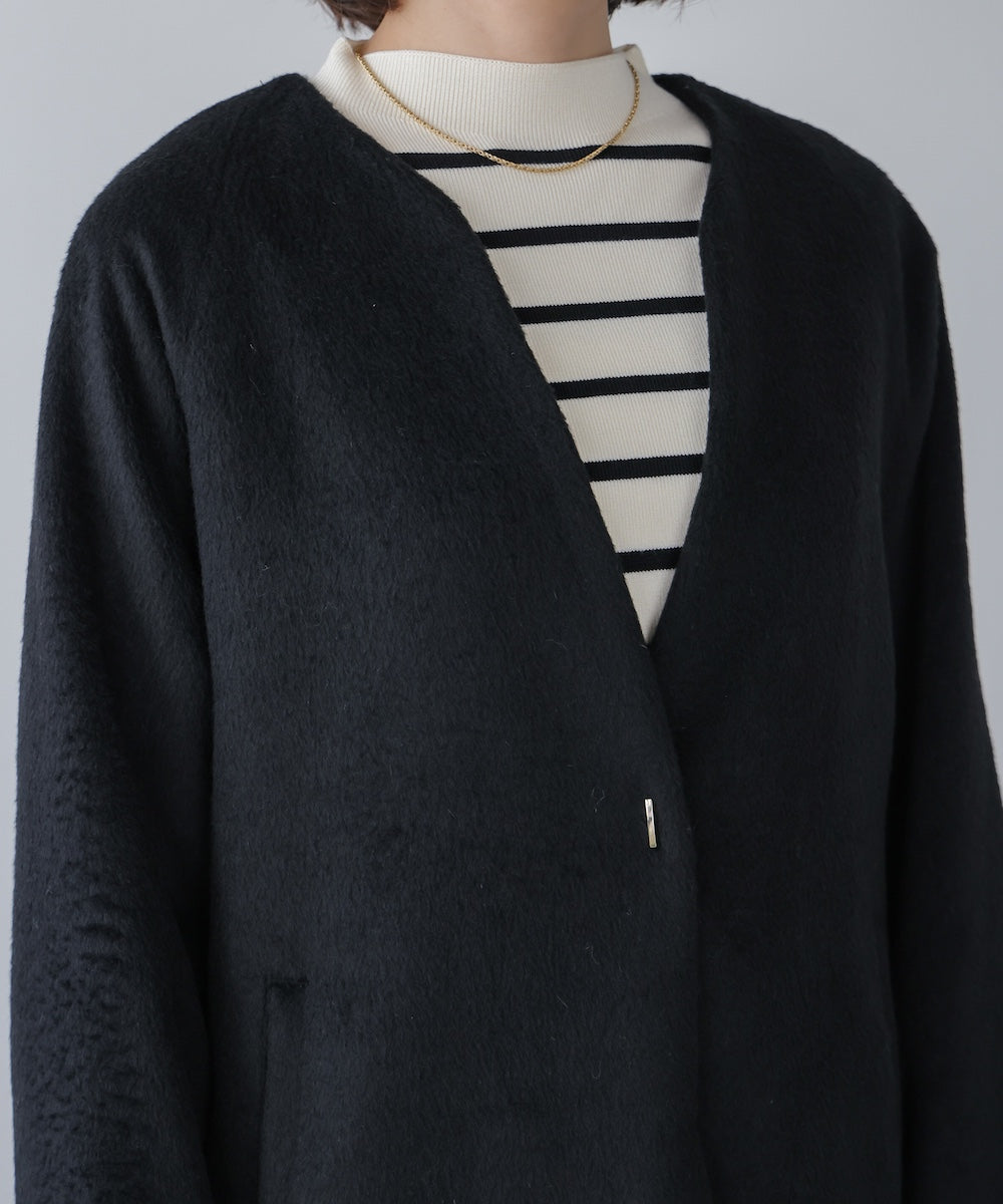 ライトシャギーウールロングコート