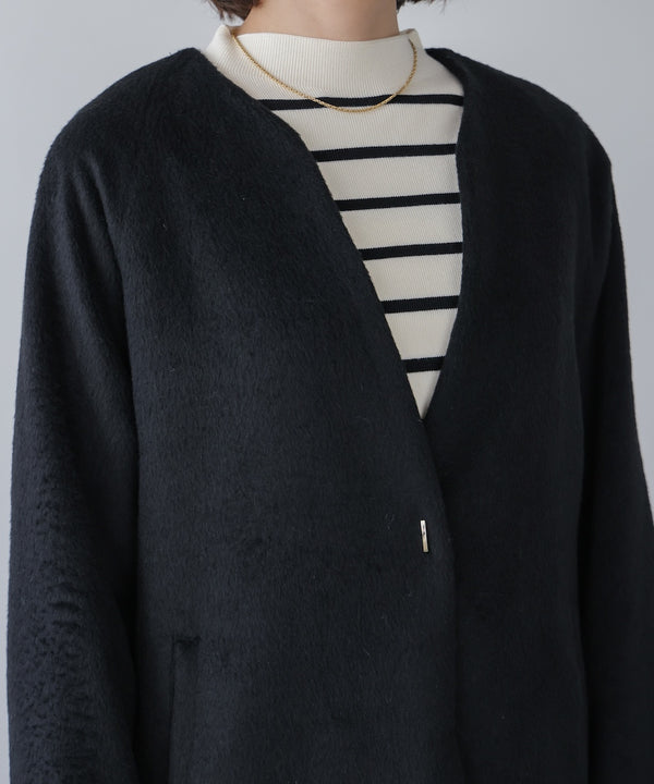 ライトシャギーウールロングコート