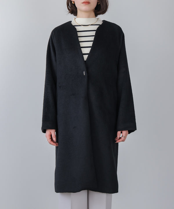 ライトシャギーウールロングコート