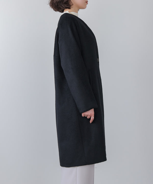 ライトシャギーウールロングコート