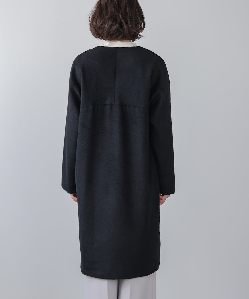 ライトシャギーウールロングコート