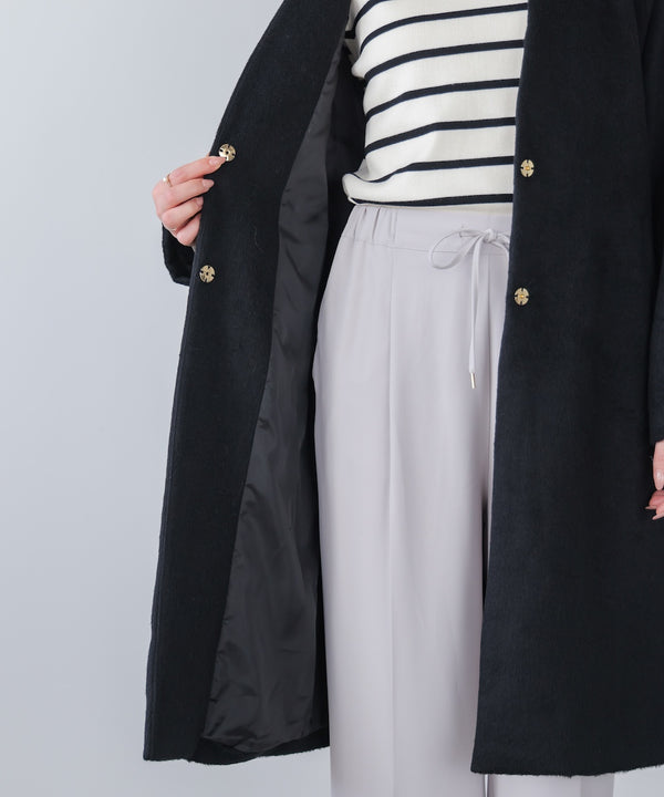 ライトシャギーウールロングコート