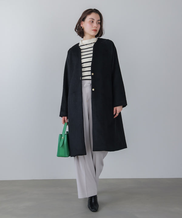 ライトシャギーウールロングコート