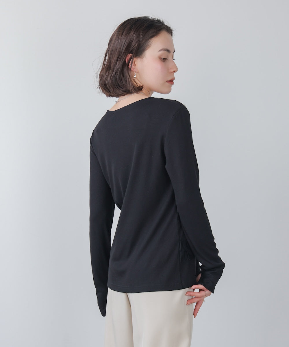 ティアードフリルニット