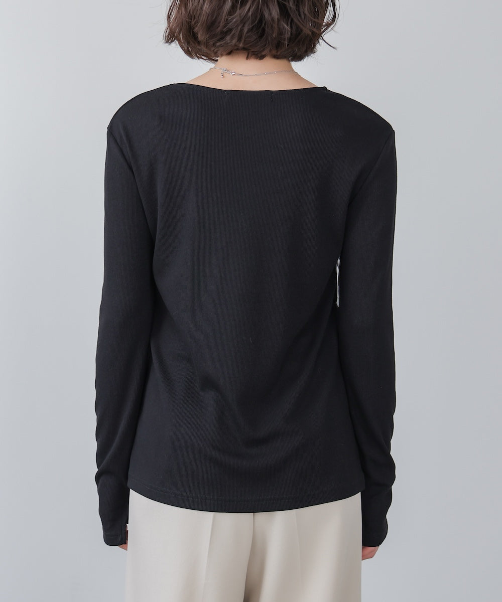 ティアードフリルニット