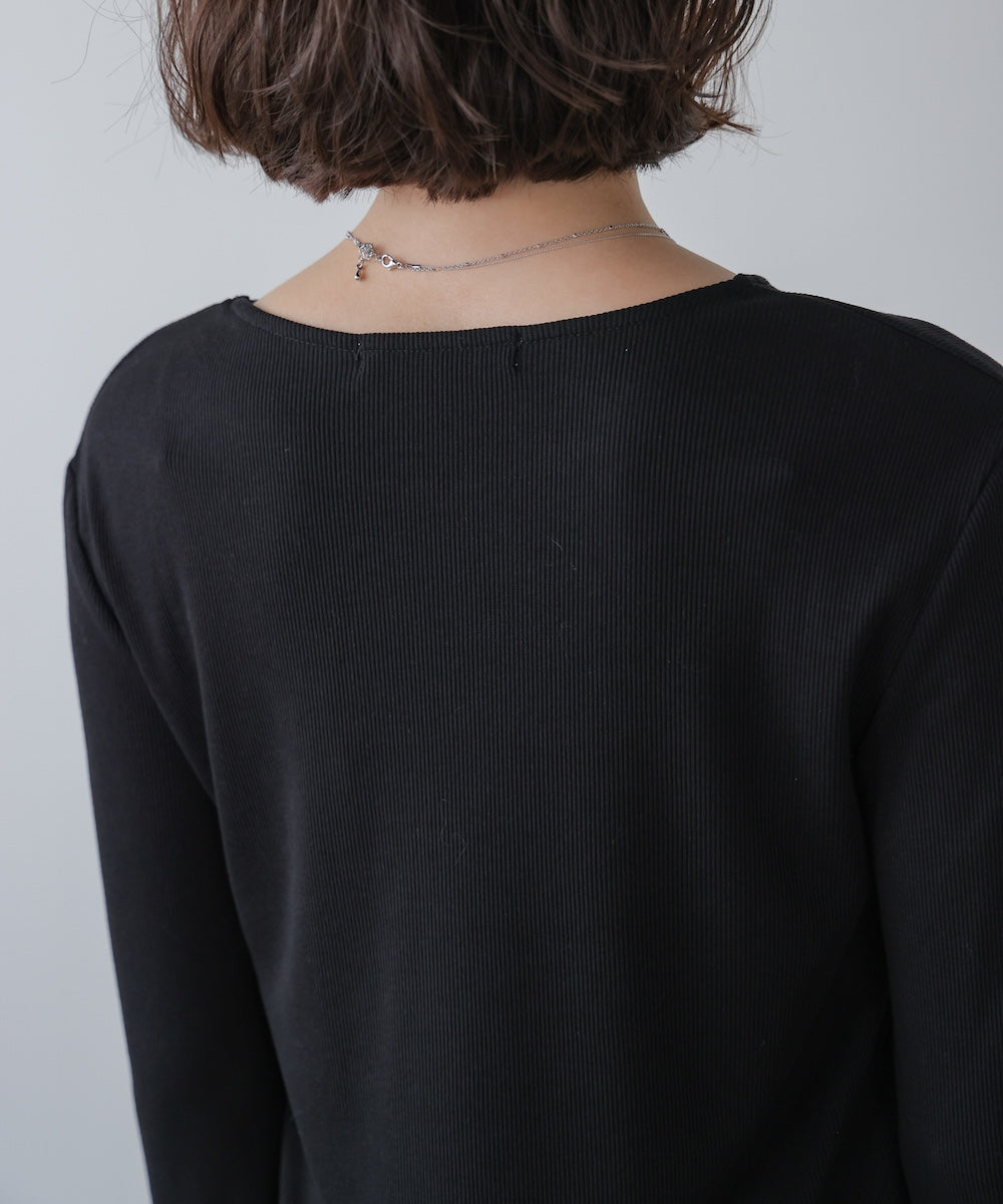 ティアードフリルニット