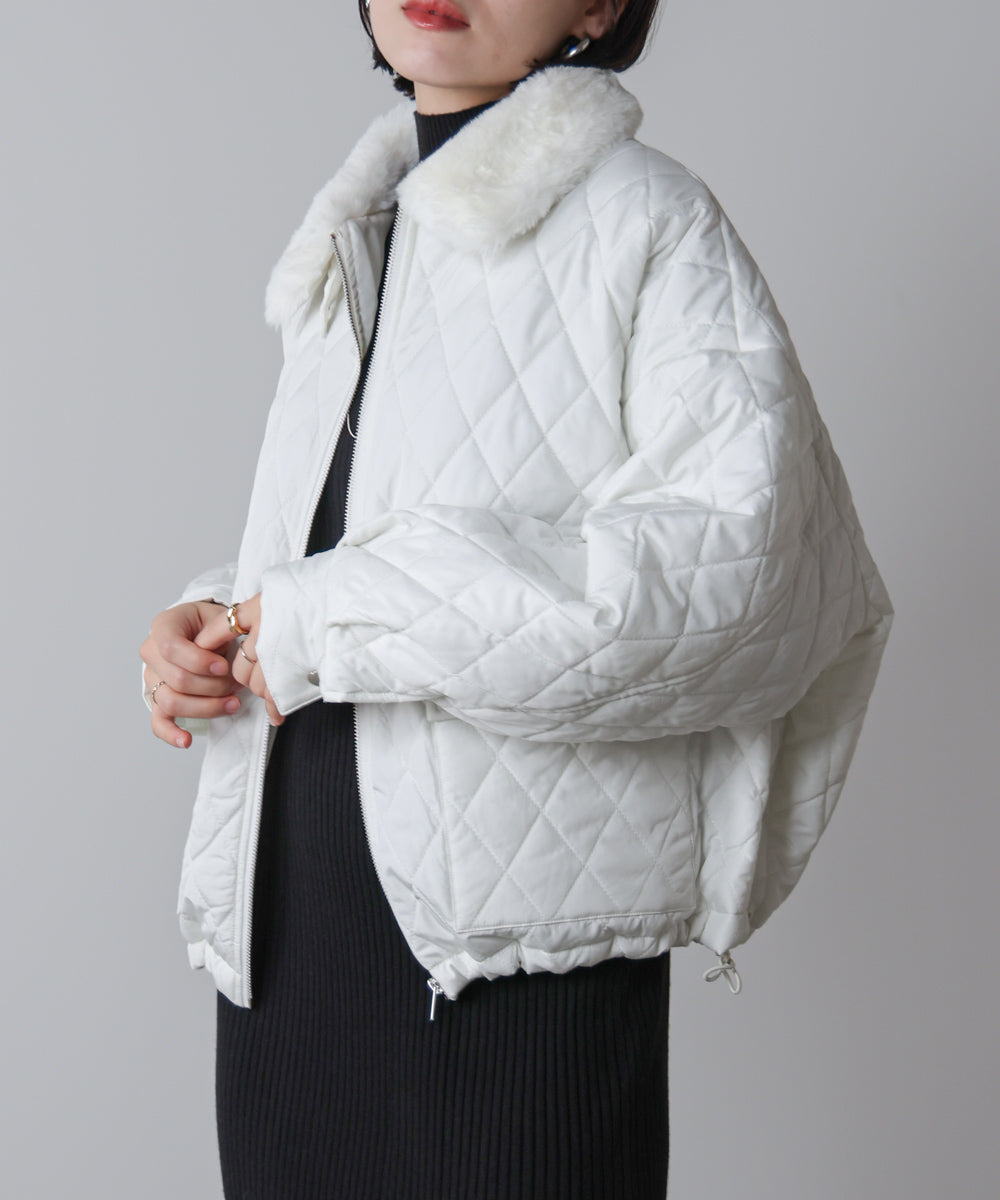 タフタダイヤキルト中綿ジャケット