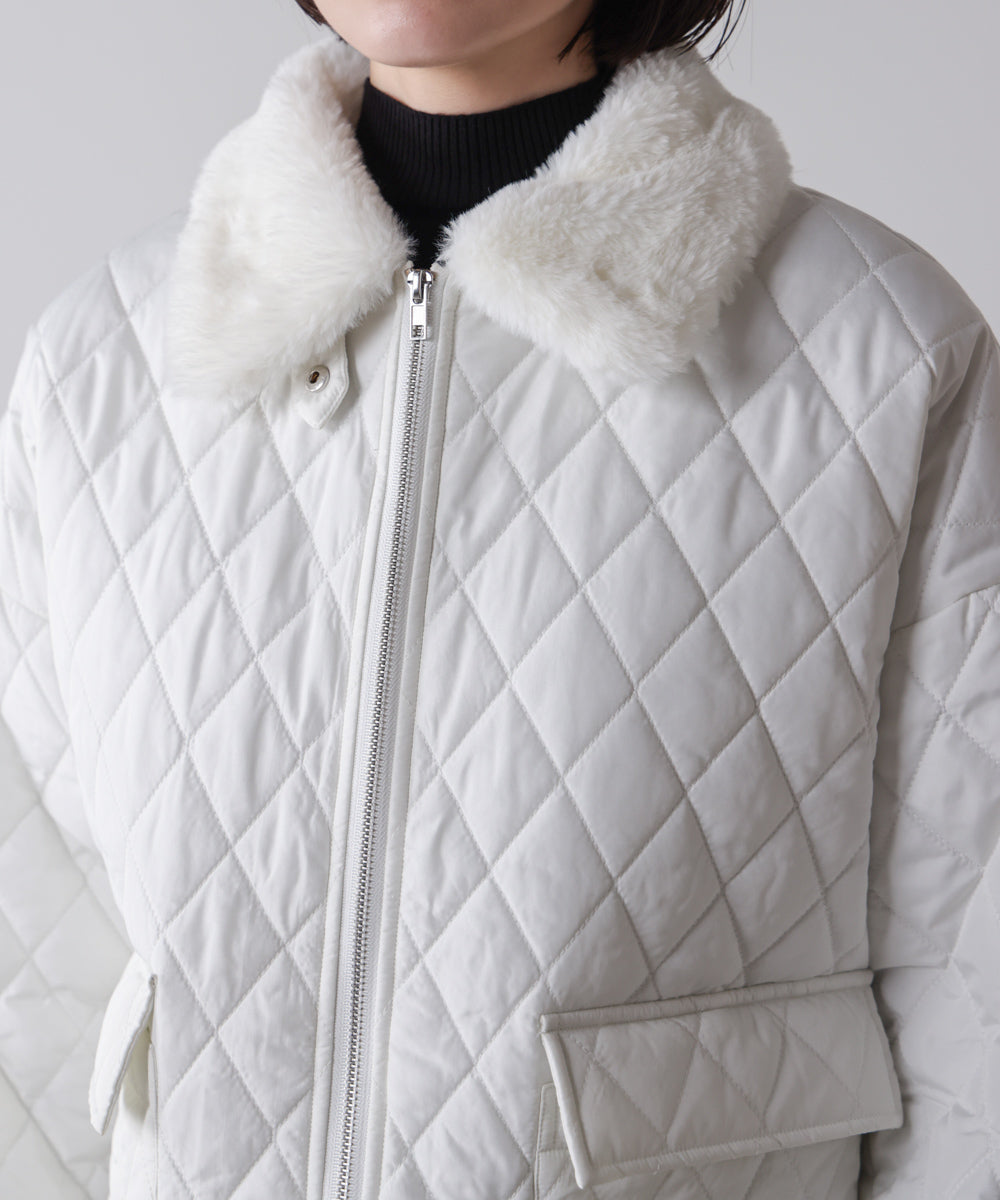 タフタダイヤキルト中綿ジャケット