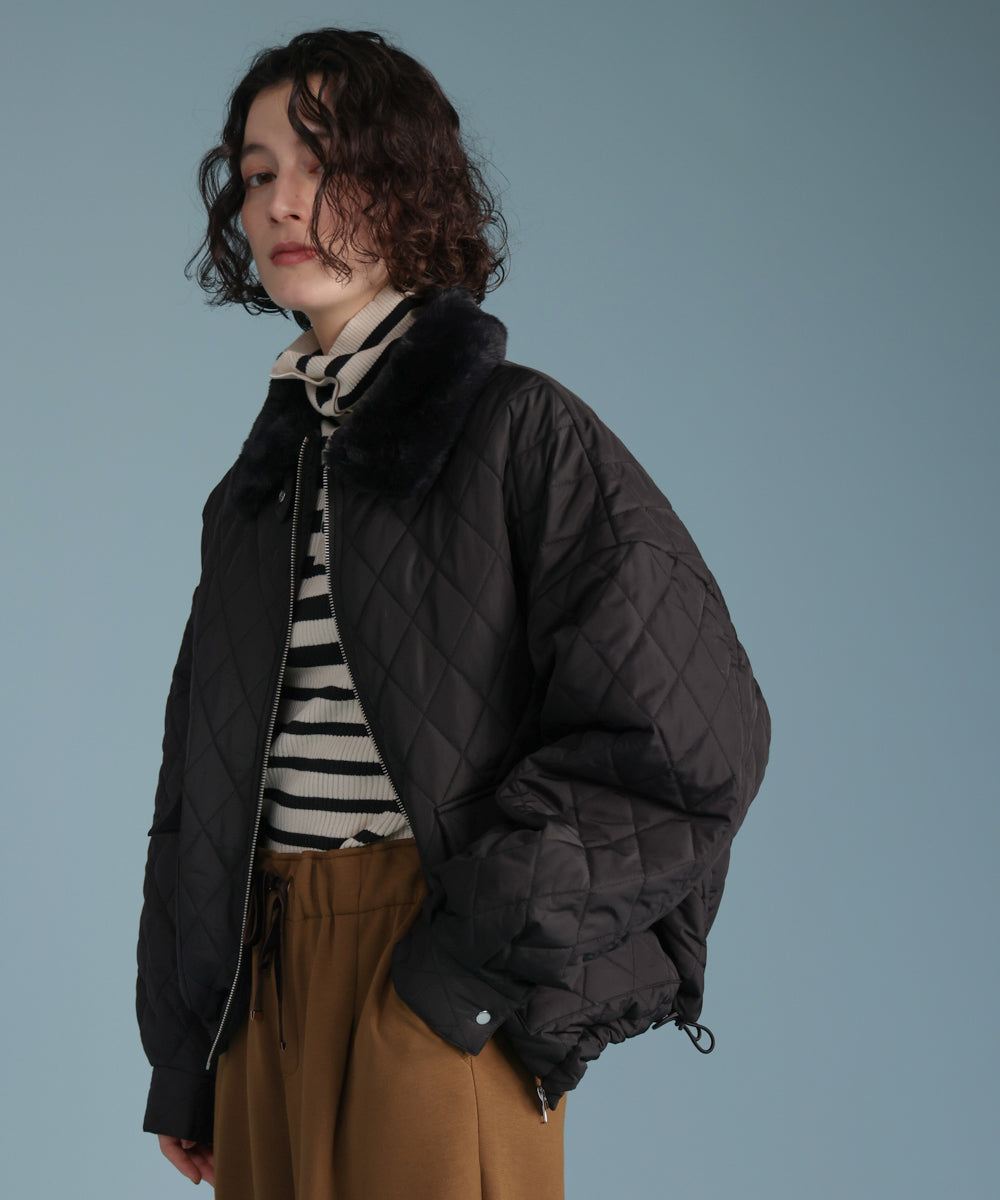 タフタダイヤキルト中綿ジャケット