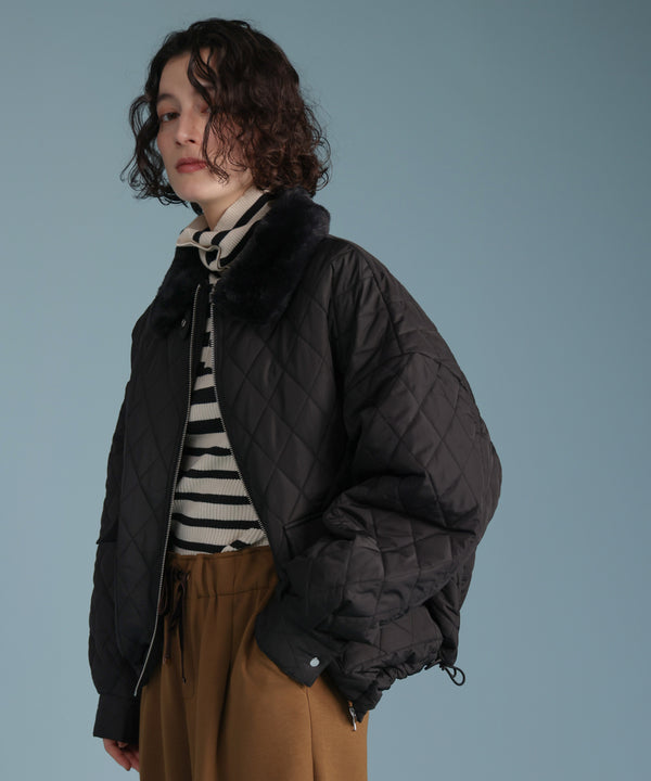 タフタダイヤキルト中綿ジャケット