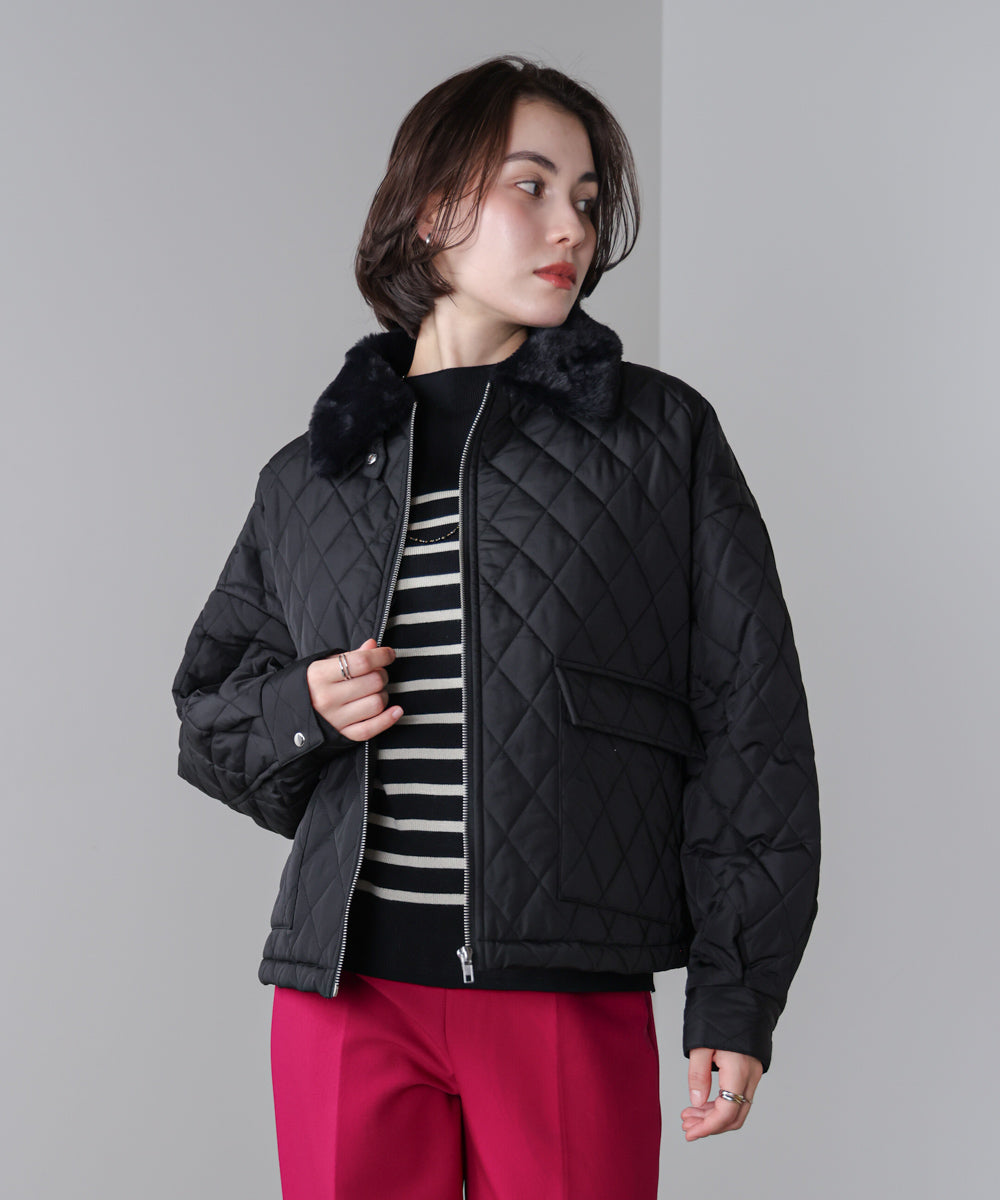 タフタダイヤキルト中綿ジャケット