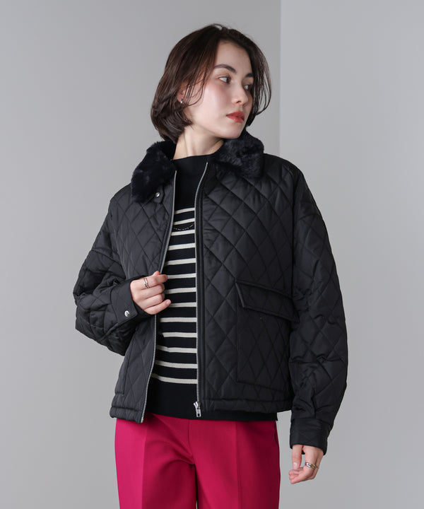 タフタダイヤキルト中綿ジャケット