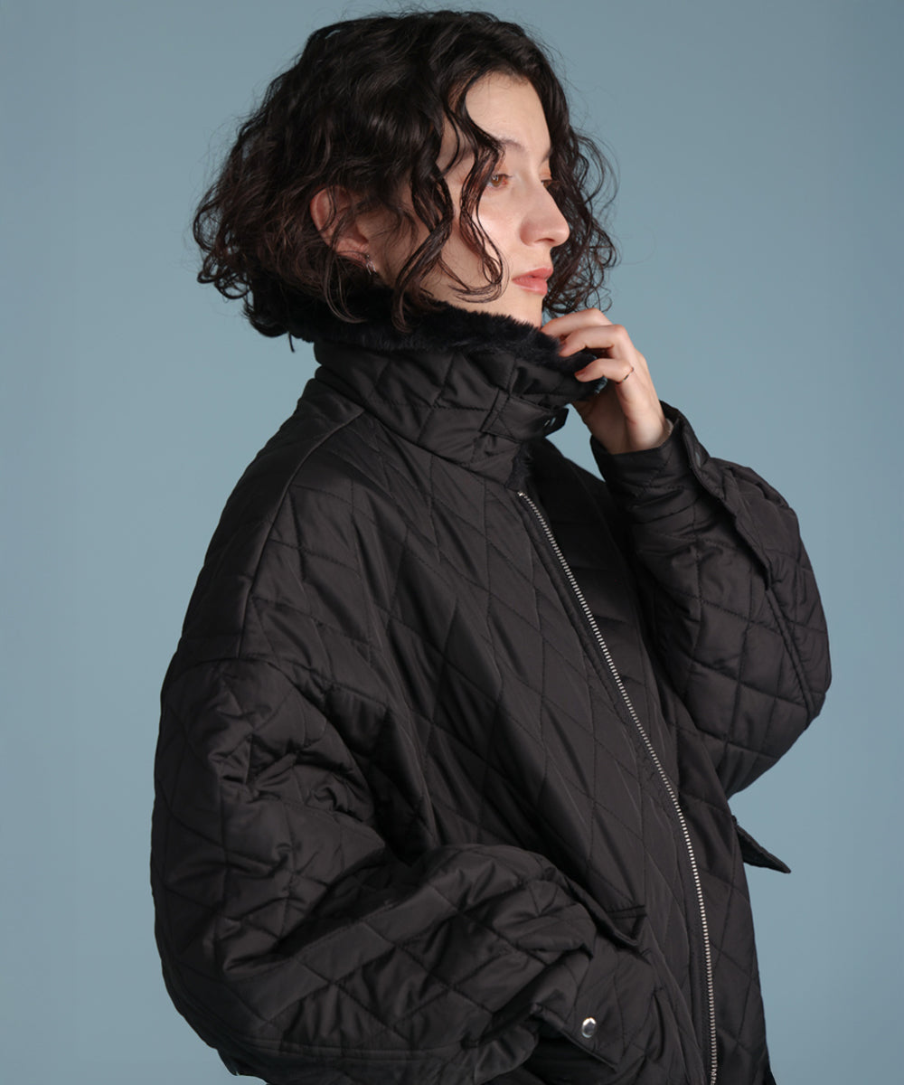 タフタダイヤキルト中綿ジャケット