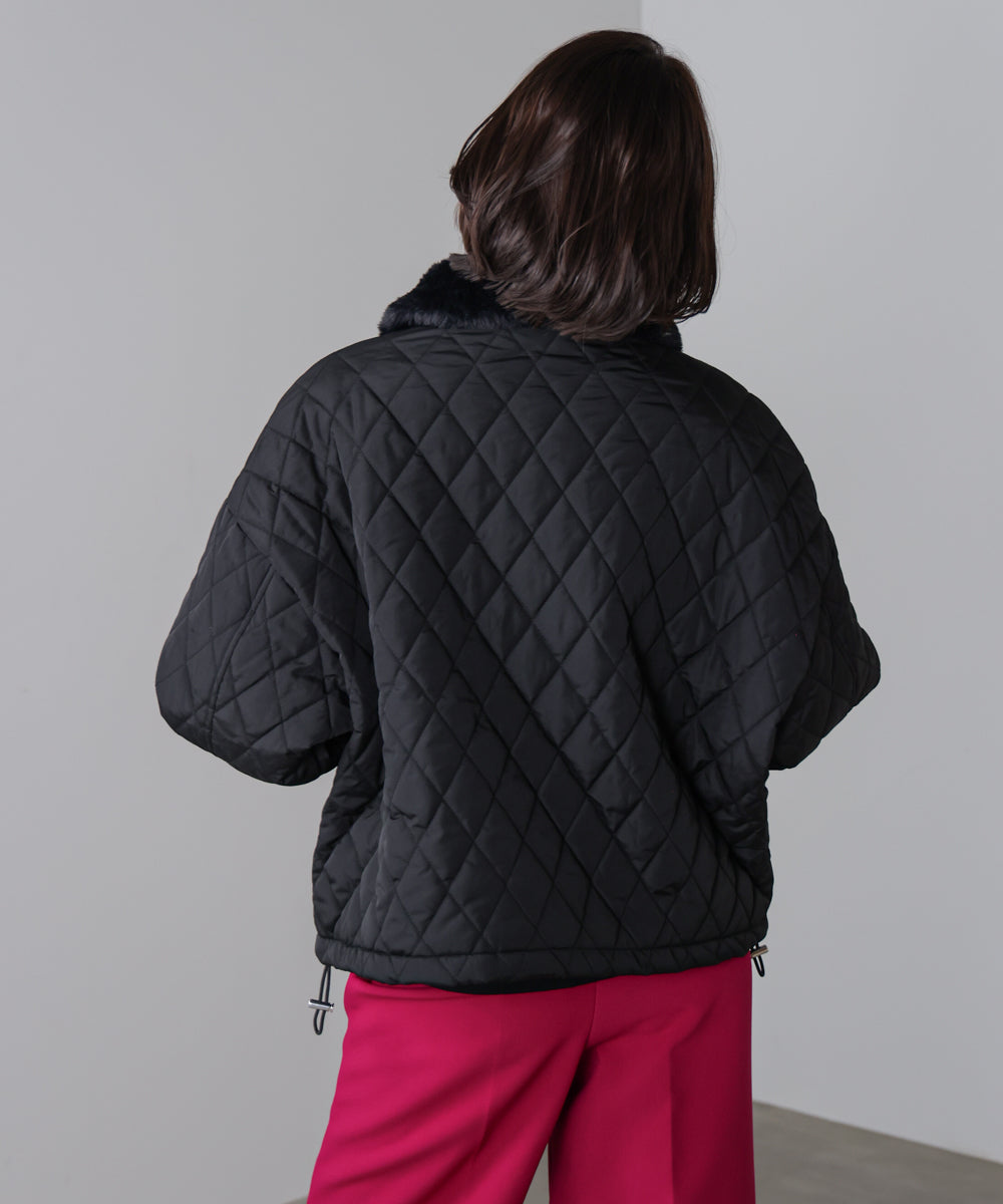 タフタダイヤキルト中綿ジャケット