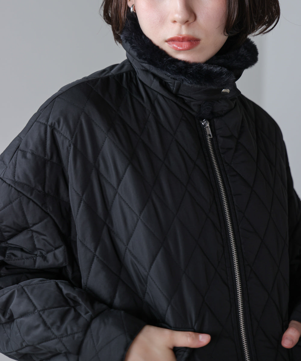 タフタダイヤキルト中綿ジャケット