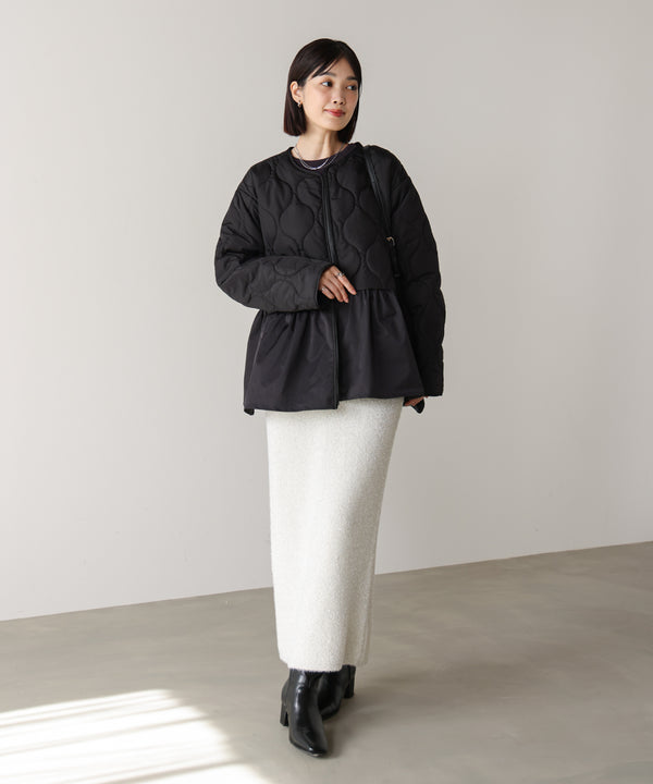 【WEB限定】中綿ペプラムブルゾン