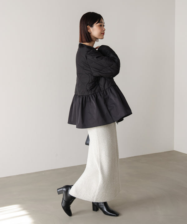 【WEB限定】中綿ペプラムブルゾン