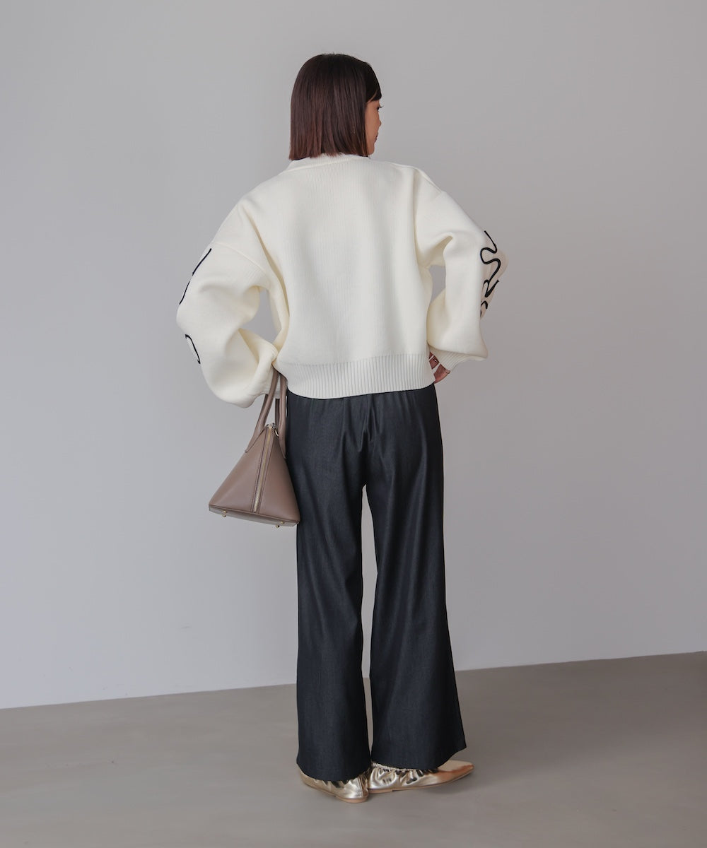 コード刺しゅうニット［11/14発送予定］