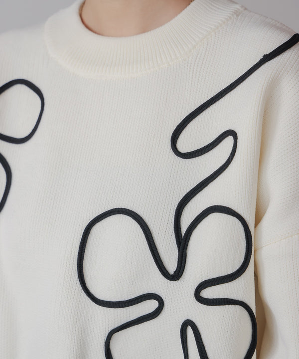 コード刺しゅうニット［11/14発送予定］