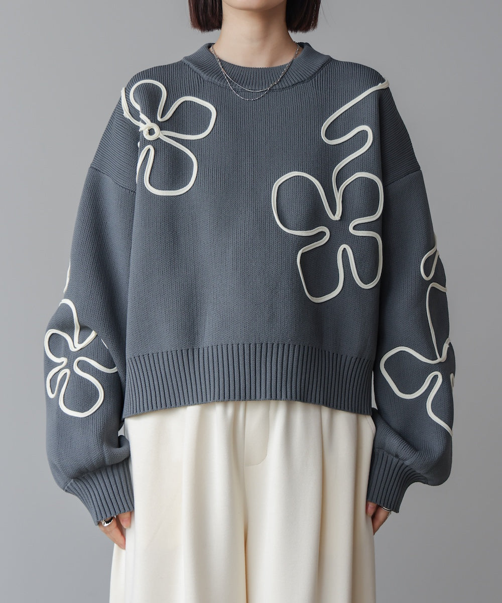 コード刺しゅうニット［11/14発送予定］