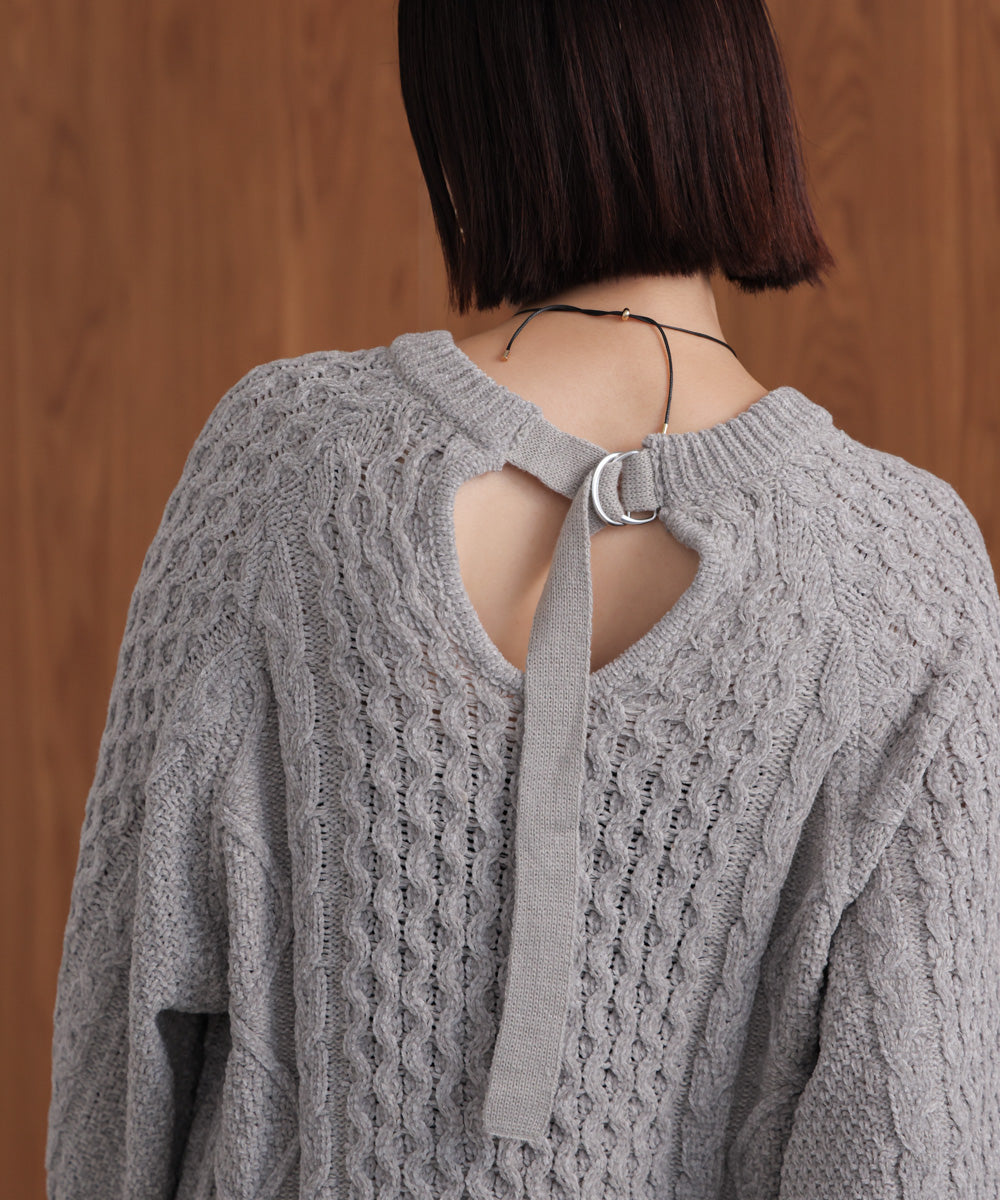 【WEB限定】モールケーブルニット