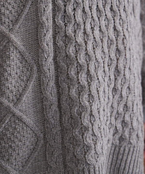 【WEB限定】モールケーブルニット