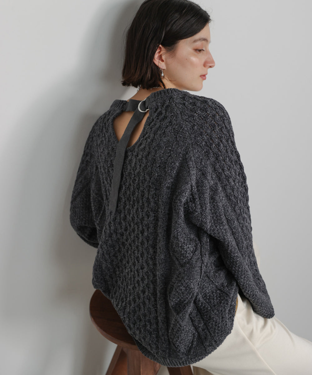 【WEB限定】モールケーブルニット