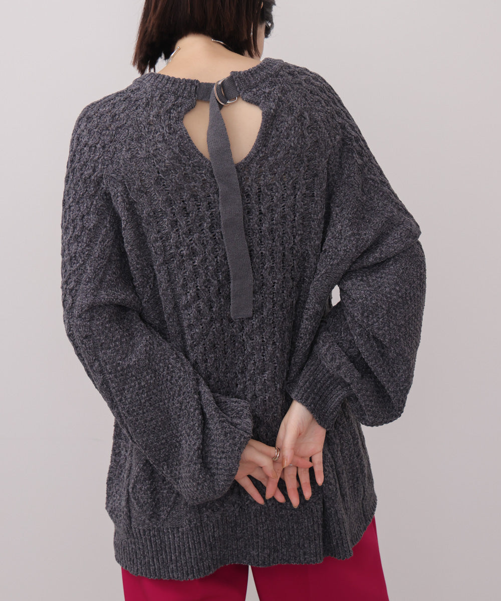 【WEB限定】モールケーブルニット