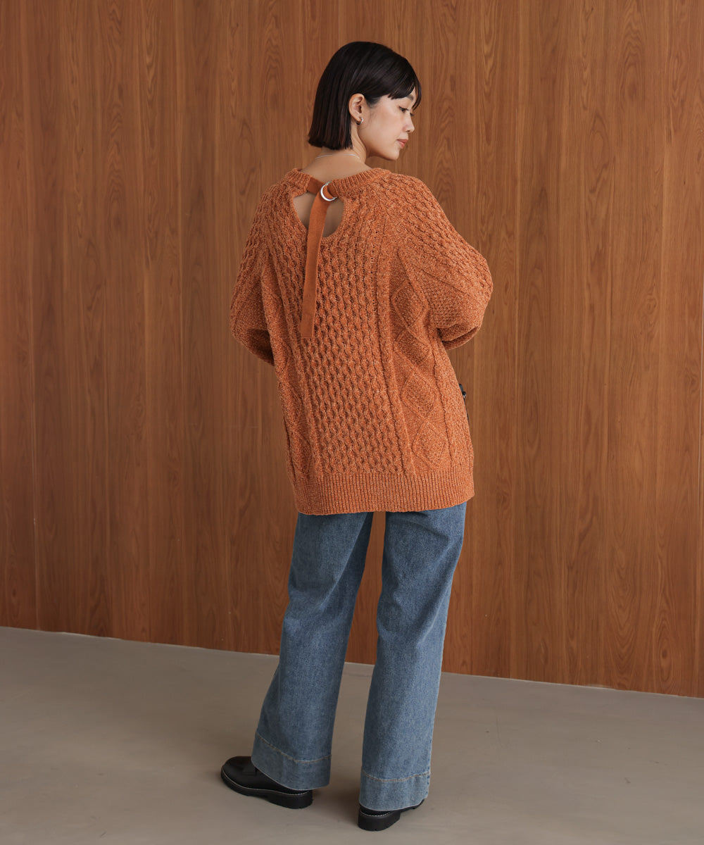 【WEB限定】モールケーブルニット