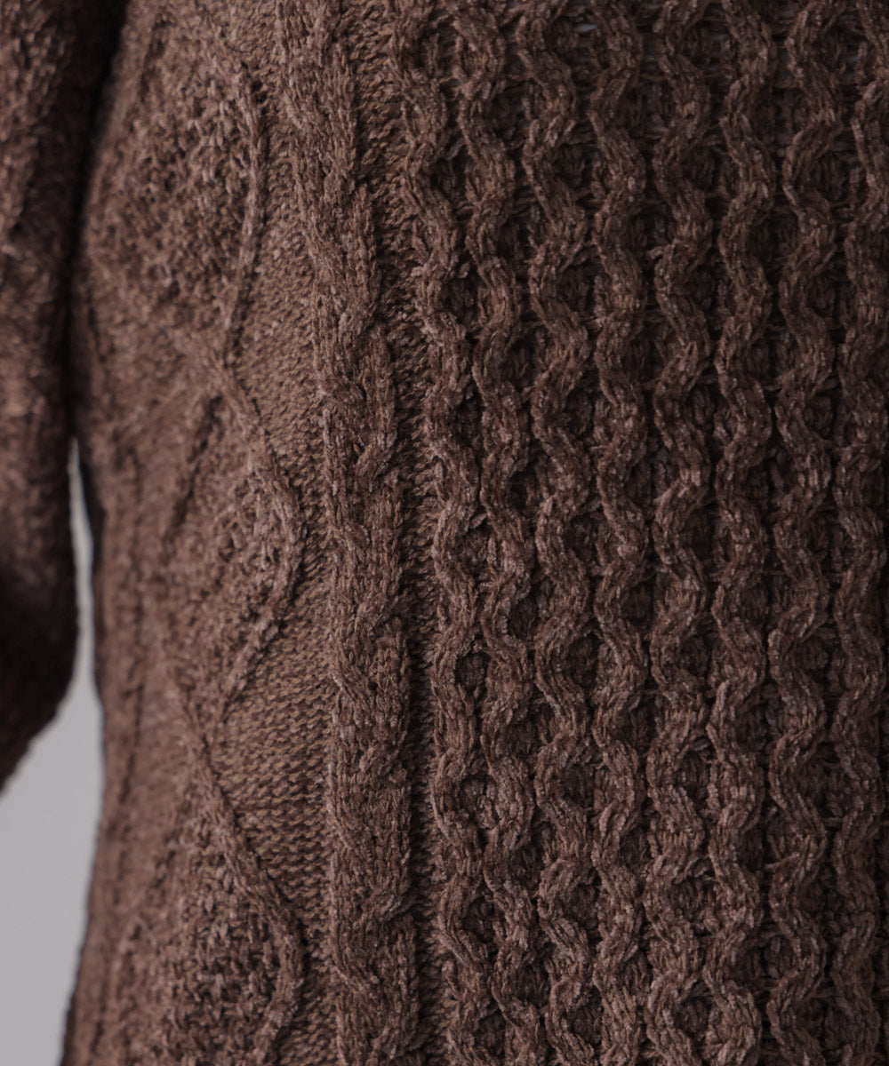 【WEB限定】モールケーブルニット