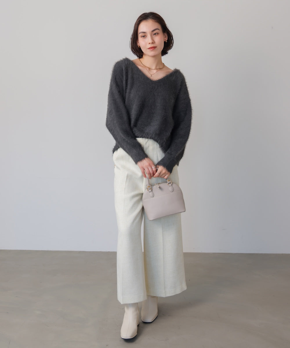 バルキーフェザーＶニット