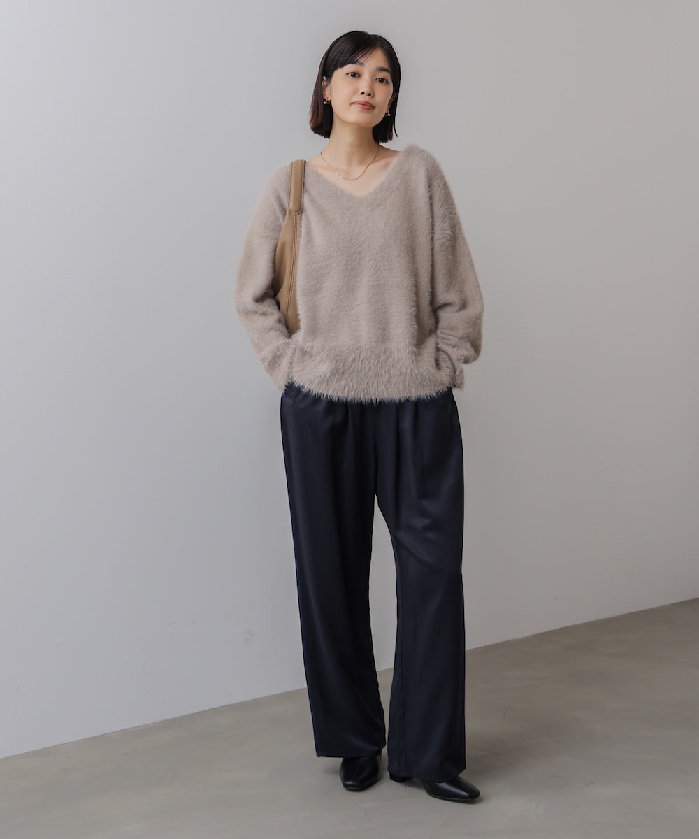 バルキーフェザーＶニット