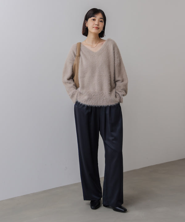 バルキーフェザーＶニット