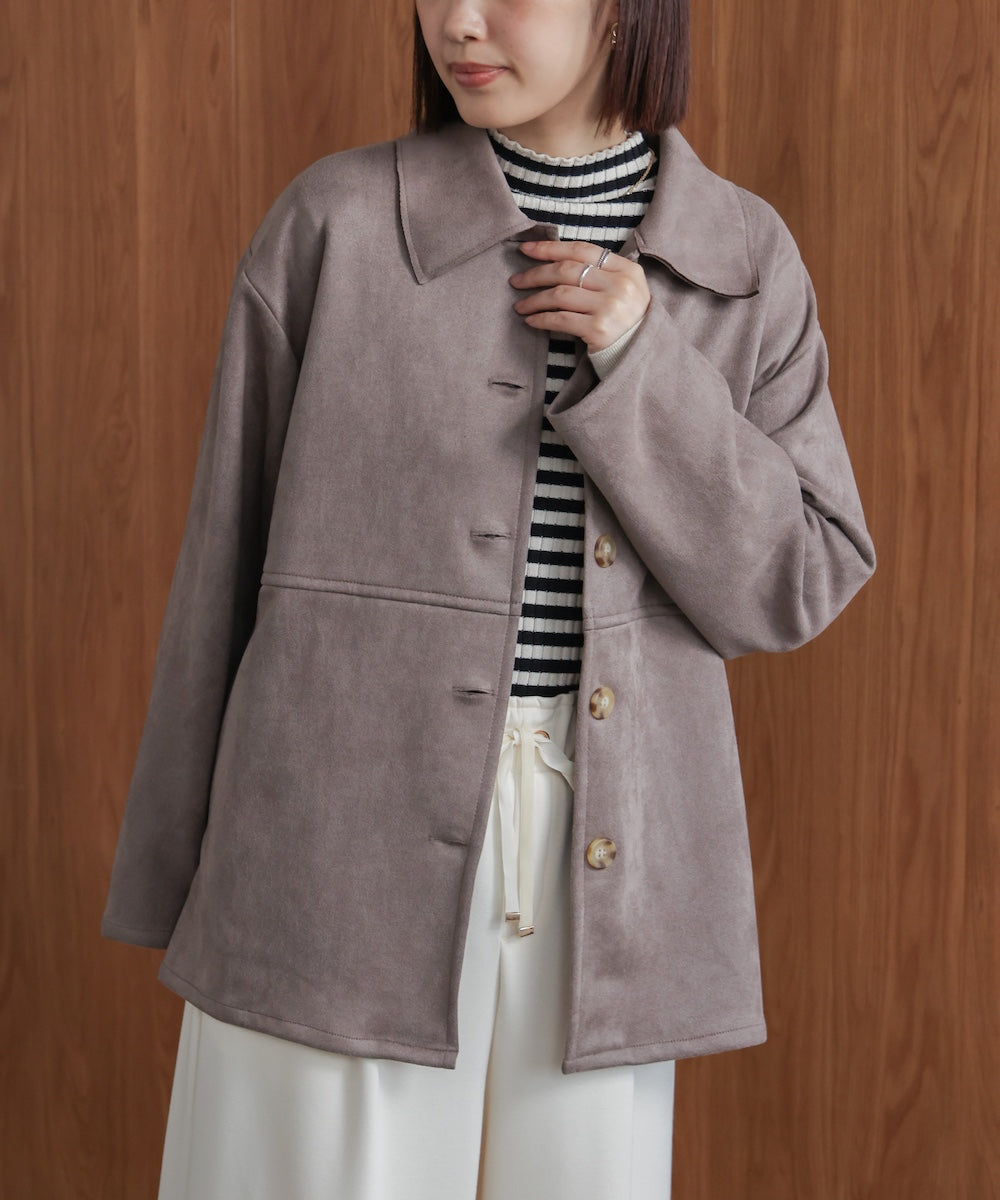 WEB限定】ステンカラースエードジャケット