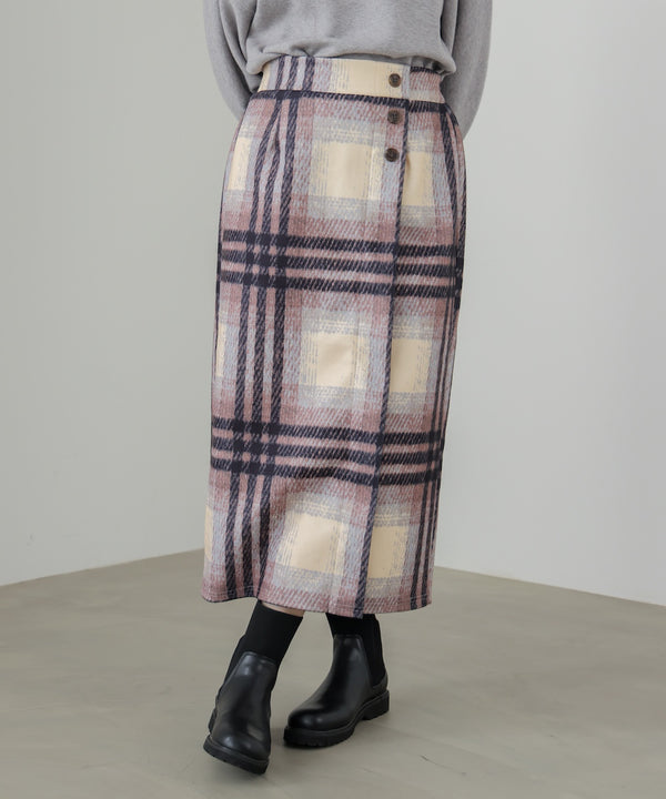 ウール調ストレッチタイトスカート