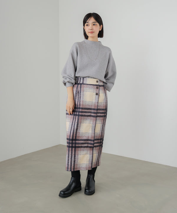 ウール調ストレッチタイトスカート