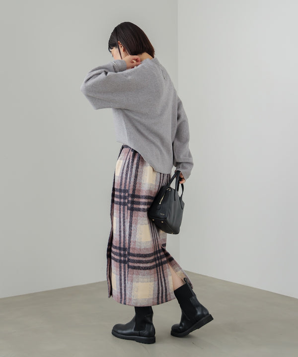 ウール調ストレッチタイトスカート