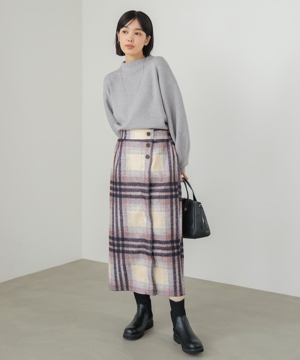 ウール調ストレッチタイトスカート