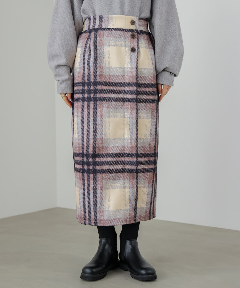 ウール調ストレッチタイトスカート