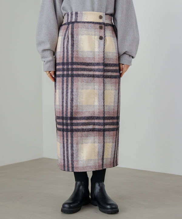 ウール調ストレッチタイトスカート