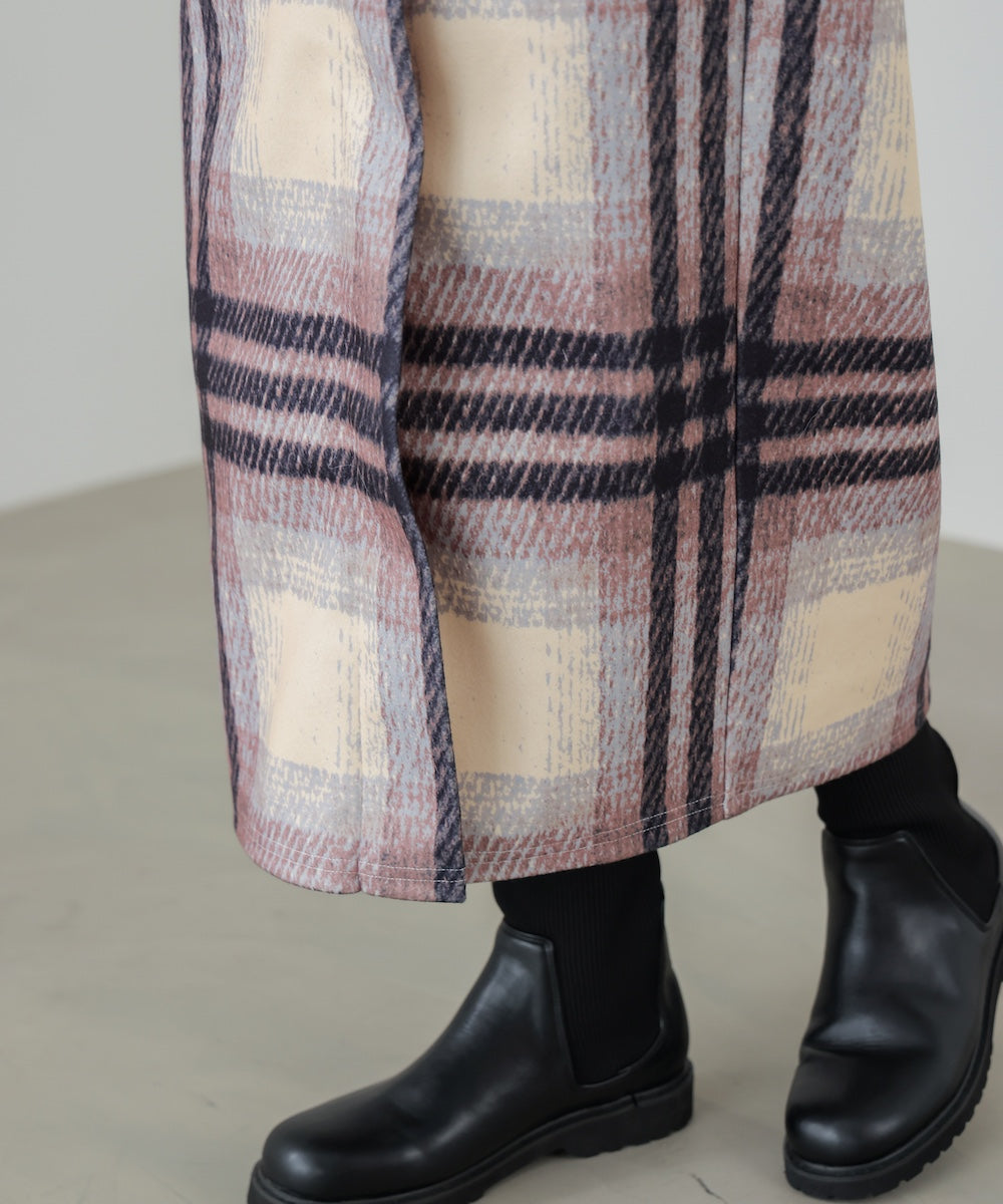 ウール調ストレッチタイトスカート