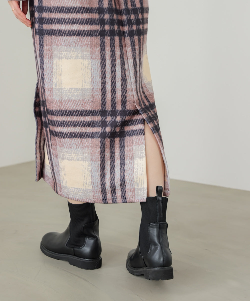 ウール調ストレッチタイトスカート