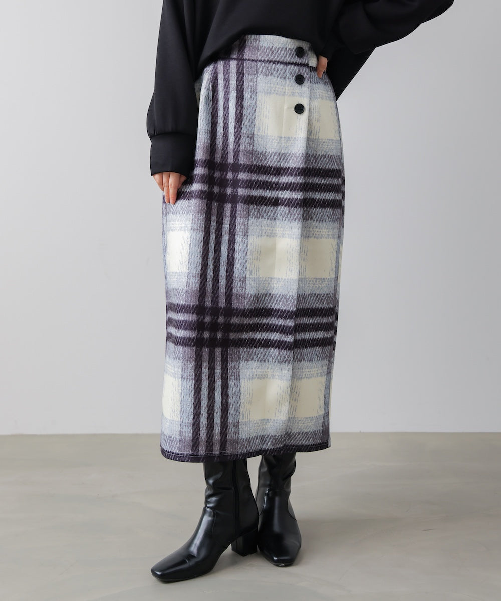 ウール調ストレッチタイトスカート