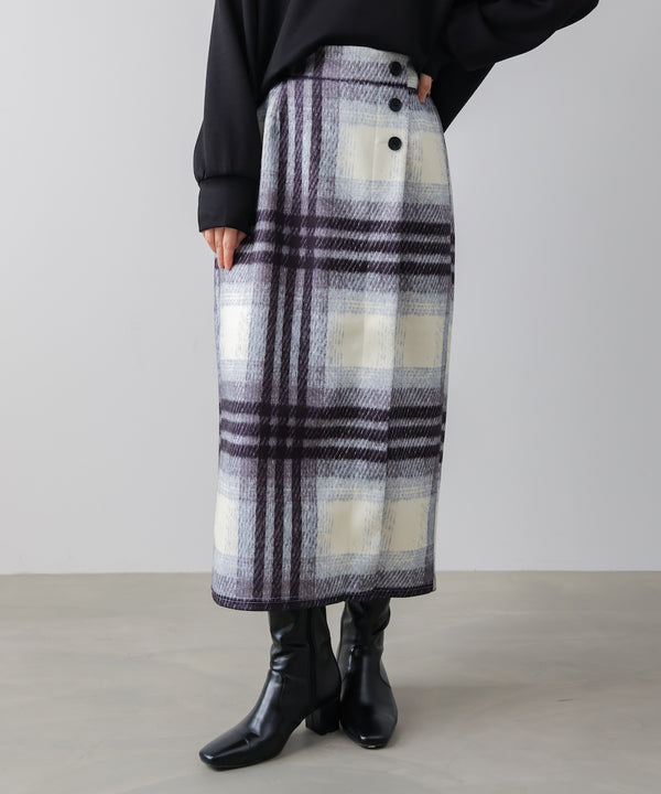 ウール調ストレッチタイトスカート