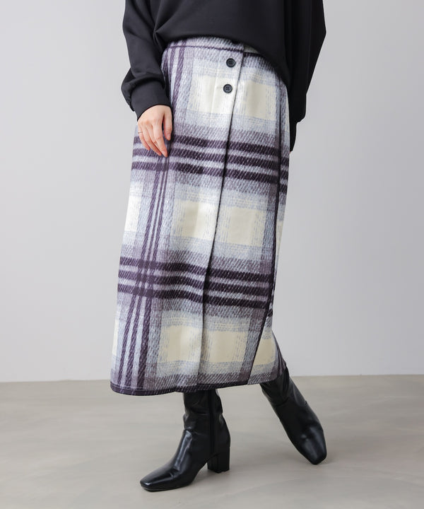 ウール調ストレッチタイトスカート