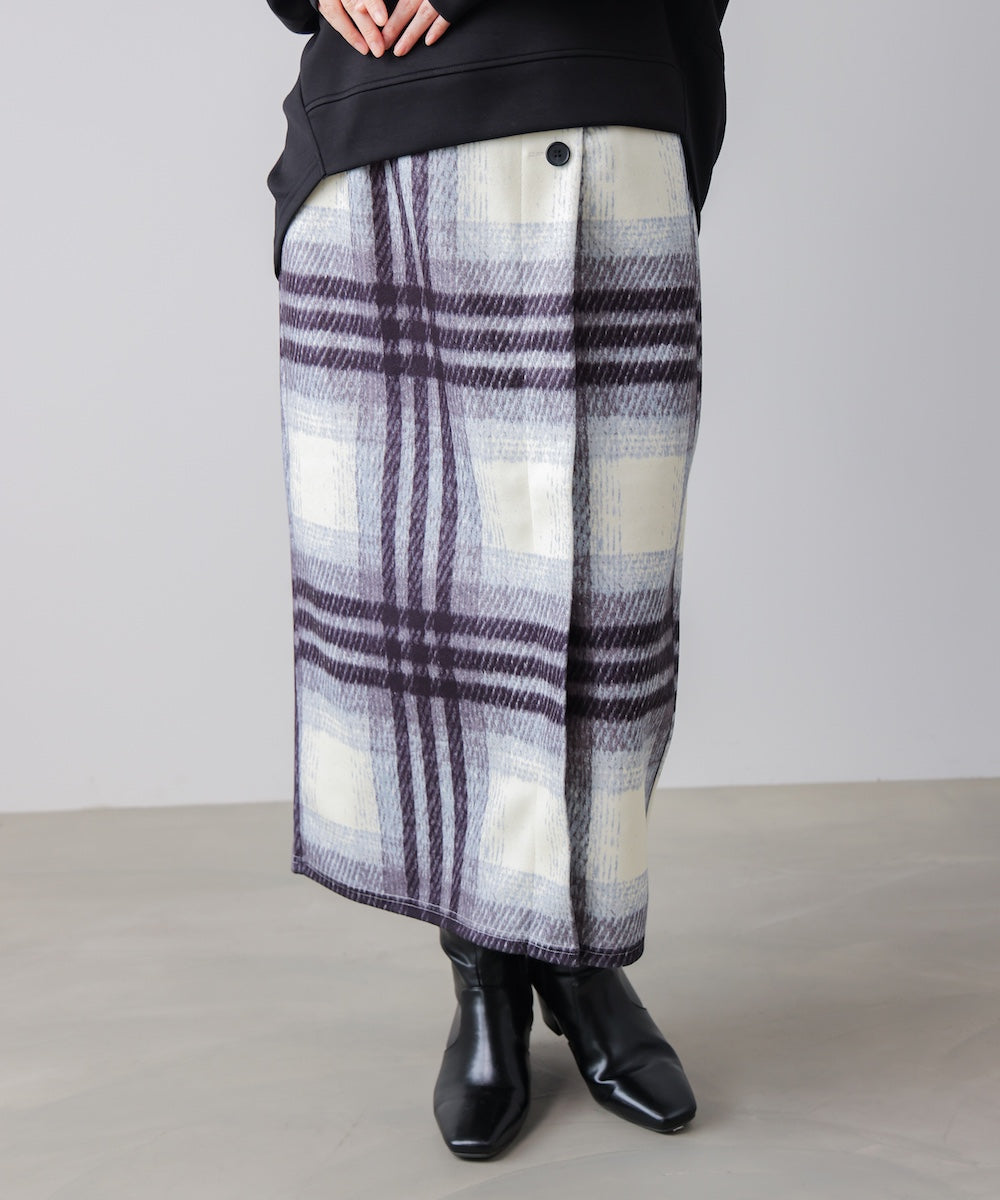 ウール調ストレッチタイトスカート